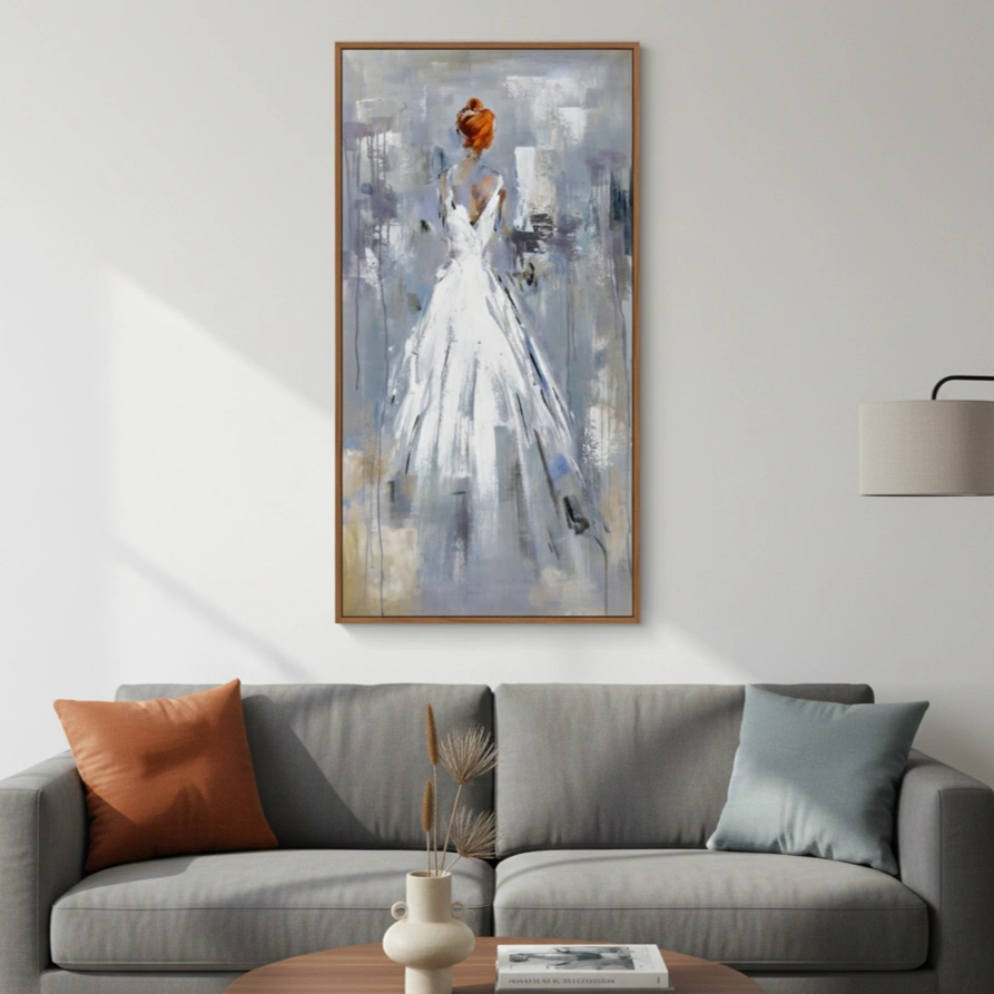 Sienna Crown Figure Textured neutral impasto painting Abstract wall decor (1.5) Sienna Crown Figure Textured neutral impasto painting Abstract wall decor - Image 1