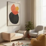 Solar Balance Organic geometric color study abstract art - Image 4