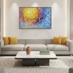 Solar Spectrum Textured Oil Palette Color Art
