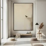 Solitary Raven Ethereal Neutral Tones minimal art - Image 4