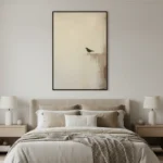 Solitary Raven Ethereal Neutral Tones minimal art - Image 5