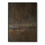 Somber Terrain Dark, rugged, atmospheric abstract piece abstract art wall decor - Image 2