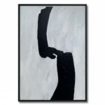 Stark Contrast Minimalist ink brush style abstract art - Image 2
