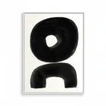 Sumi Balance Arch Fluid black ink shapes contemporary minimal art - Image 2