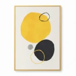 Sunlit Solace Modern minimalist textured shapes abstract wall decor - Image 2
