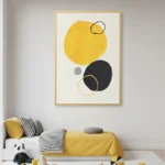 Sunlit Solace Modern minimalist textured shapes abstract wall decor - Image 4