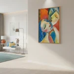 Vibrant Soulmate Stylized Figurative color art wall decor - Image 5