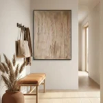 Warm Taupe Ridge Organic uneven tactile earth tones Textured wall decor