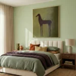 Zen Giraffe Sage Green Earthy Tones Abstract wall Art - Image 5