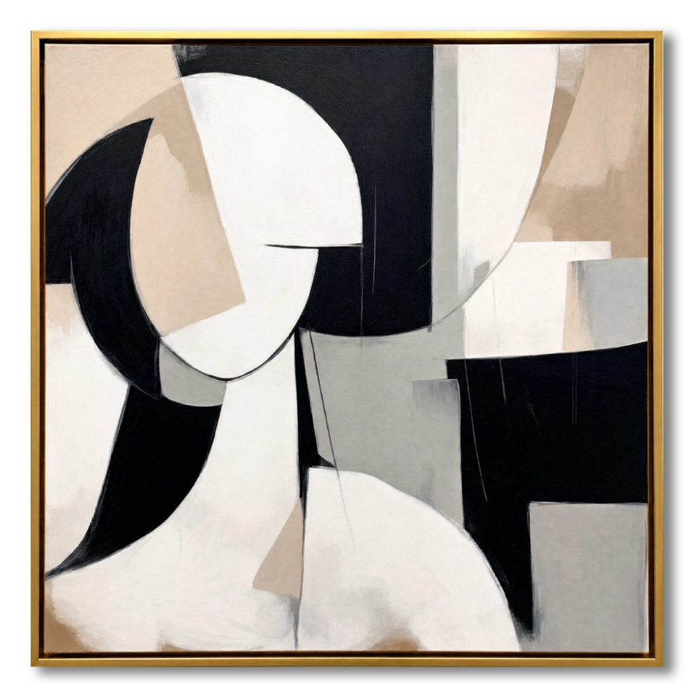 ethereal-form-neutral-geometric-shapes-and-gold-frame-wabi-sabi-wall-art-3 Ethereal Form Neutral Geometric Shapes and Gold Frame Wabi Sabi wall art - Image 1