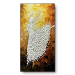 Luminous Grace Palpable impasto ballerina abstract art
