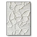 Plaster Flora Aura Layered white organic shapes Minimal wall decor