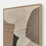 Clay Loop — Muted Neutral Plaster Wabi-Sabi Abstract Wall Art - Image 2